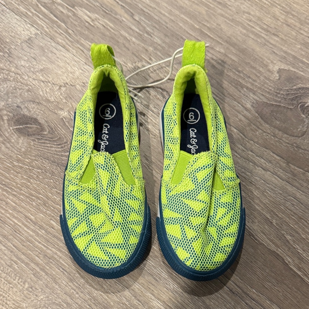 Kids Green Slip-On Shoes- Water shoes